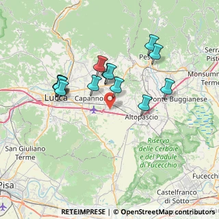 Mappa Via Bocci, 55016 Porcari LU, Italia (6.92714)