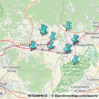 Mappa Via Bocci, 55016 Porcari LU, Italia (6.35615)