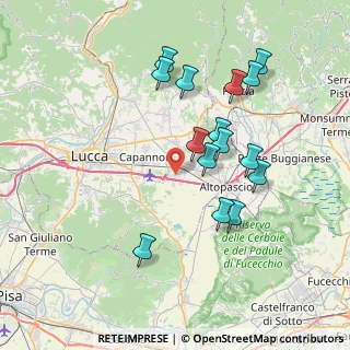 Mappa Via Bocci, 55016 Porcari LU, Italia (7.46733)