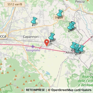 Mappa Via Bocci, 55016 Porcari LU, Italia (4.62909)