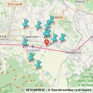 Mappa Via Bocci, 55016 Porcari LU, Italia (3.35818)