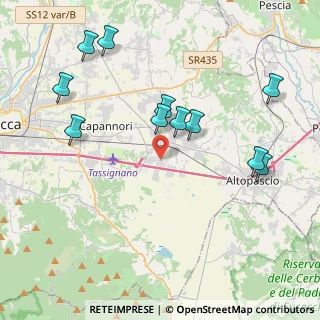 Mappa Via Bocci, 55016 Porcari LU, Italia (4.42182)