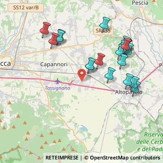 Mappa Via Bocci, 55016 Porcari LU, Italia (4.513)