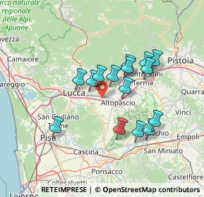 Mappa Via Bocci, 55016 Porcari LU, Italia (12.202)
