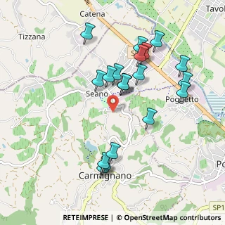 Mappa Via Anna Maria Enriquez Agnoletti, 59015 Seano PO, Italia (0.9595)
