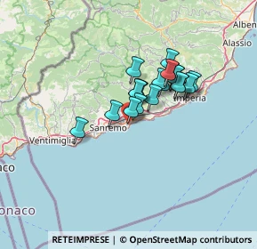 Mappa Via Brigata Liguria, 18038 Sanremo IM, Italia (9.6635)