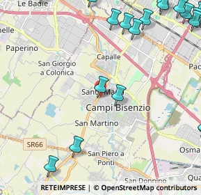 Mappa Via Pier Paolo Pasolini, 50013 Campi Bisenzio FI, Italia (3.468)