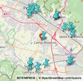 Mappa Via Pier Paolo Pasolini, 50013 Campi Bisenzio FI, Italia (5.258)
