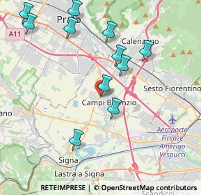 Mappa Via Pier Paolo Pasolini, 50013 Campi Bisenzio FI, Italia (4.38545)