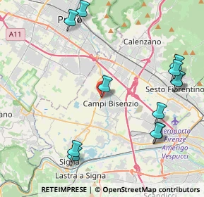 Mappa Via Pier Paolo Pasolini, 50013 Campi Bisenzio FI, Italia (5.15167)