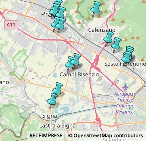 Mappa Via Pier Paolo Pasolini, 50013 Campi Bisenzio FI, Italia (4.76)