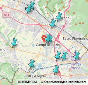 Mappa Via Pier Paolo Pasolini, 50013 Campi Bisenzio FI, Italia (4.4675)