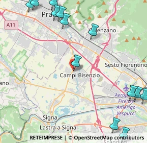 Mappa Via Pier Paolo Pasolini, 50013 Campi Bisenzio FI, Italia (6.74)