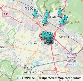 Mappa Via Pier Paolo Pasolini, 50013 Campi Bisenzio FI, Italia (2.49786)