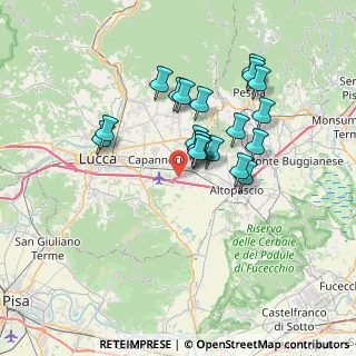 Mappa Via del Frizzone, 55016 Porcari LU, Italia (6.1115)