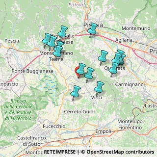 Mappa Piazza dei Quattro Martiri, 51036 Larciano PT, Italia (6.94)