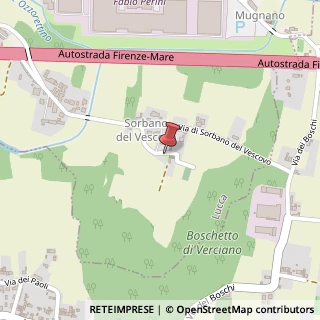 Mappa Via di Sorbano del Vescovo, 3C, 55100 Lucca, Lucca (Toscana)