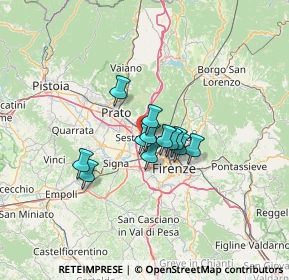 Mappa Via Vicinale Pantano, 50019 Sesto Fiorentino FI, Italia (8.065)