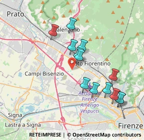 Mappa Via Vicinale Pantano, 50019 Sesto Fiorentino FI, Italia (3.71308)