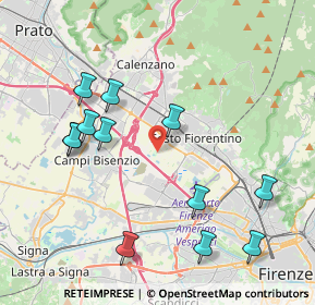 Mappa Via Vicinale Pantano, 50019 Sesto Fiorentino FI, Italia (4.46667)