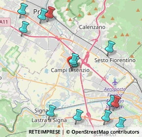 Mappa Via Francesco Ferrucci, 50013 Campi Bisenzio FI, Italia (5.89429)