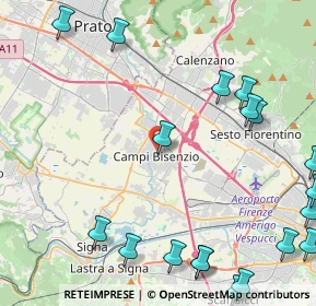 Mappa Via Francesco Ferrucci, 50013 Campi Bisenzio FI, Italia (6.558)