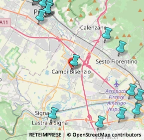 Mappa Via Francesco Ferrucci, 50013 Campi Bisenzio FI, Italia (6.914)
