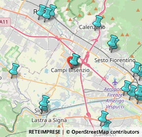 Mappa Via Francesco Ferrucci, 50013 Campi Bisenzio FI, Italia (6.099)