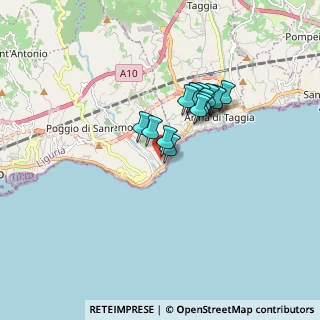 Mappa SS 1, 18038 Sanremo IM, Italia (1.27667)