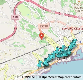 Mappa Strada Borgo Ponente, 18038 Sanremo IM, Italia (1.342)