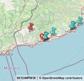 Mappa Strada Borgo Ponente, 18038 Sanremo IM, Italia (24.6575)