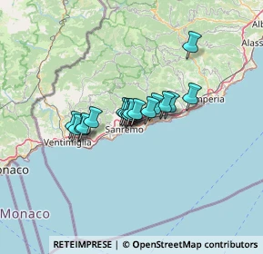 Mappa Via della Repubblica, 18038 Sanremo IM, Italia (7.97176)