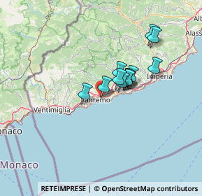 Mappa Via della Repubblica, 18038 Sanremo IM, Italia (9.74083)