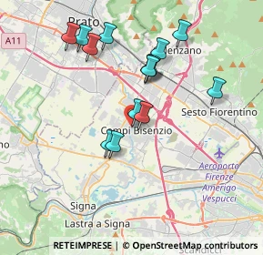 Mappa Piazza Antonio Gramsci, 50013 Campi Bisenzio FI, Italia (3.53429)
