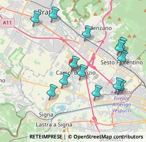 Mappa Piazza Antonio Gramsci, 50013 Campi Bisenzio FI, Italia (4.15462)