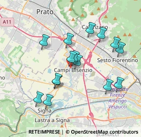Mappa Piazza Antonio Gramsci, 50013 Campi Bisenzio FI, Italia (3.606)