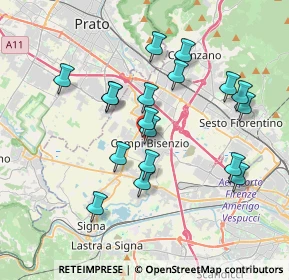 Mappa Piazza Antonio Gramsci, 50013 Campi Bisenzio FI, Italia (3.54222)