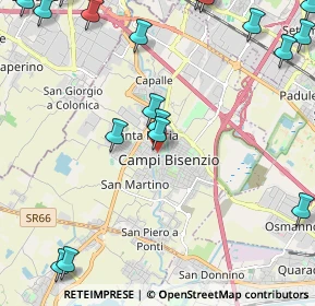 Mappa Piazza Antonio Gramsci, 50013 Campi Bisenzio FI, Italia (3.28211)