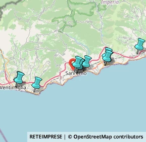 Mappa Via Galileo Galilei, 18038 Sanremo IM, Italia (6.41583)