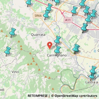 Mappa Via Rizzelli, 59011 Carmignano PO, Italia (6.852)