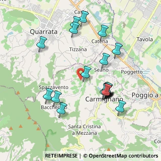 Mappa Via Rizzelli, 59011 Carmignano PO, Italia (1.973)