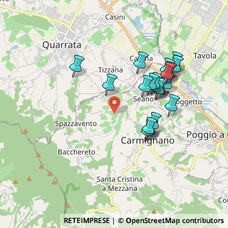 Mappa Via Rizzelli, 59011 Carmignano PO, Italia (1.841)