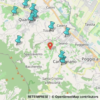 Mappa Via Rizzelli, 59011 Carmignano PO, Italia (2.80909)