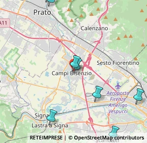 Mappa Via Milano, 50013 Campi Bisenzio FI, Italia (6.25273)