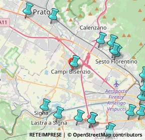 Mappa Via Milano, 50013 Campi Bisenzio FI, Italia (6.5255)