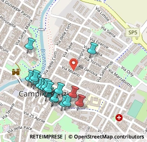 Mappa Via Milano, 50013 Campi Bisenzio FI, Italia (0.2725)