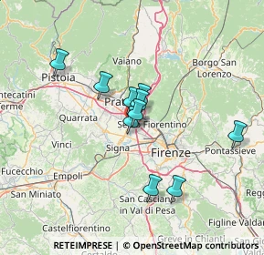 Mappa Via Milano, 50013 Campi Bisenzio FI, Italia (17.00667)