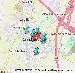 Mappa Via Milano, 50013 Campi Bisenzio FI, Italia (0.4625)