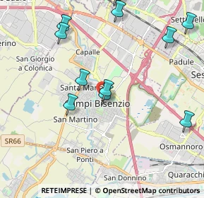 Mappa Via Milano, 50013 Campi Bisenzio FI, Italia (2.52667)