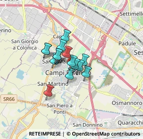 Mappa Via Milano, 50013 Campi Bisenzio FI, Italia (0.97313)